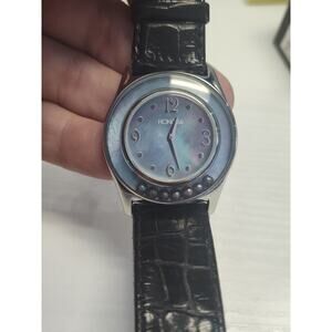 Honora Watch Mother Of Pearl Floating Pearls Leather 35mm Fits7 -9" New Battery